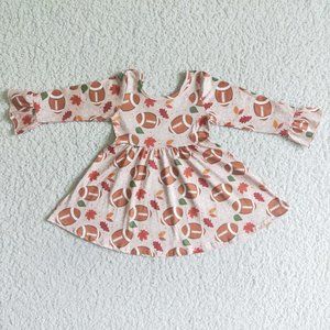 NEW Footballs and Fall Leaves Dress